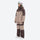 Women's 3-layer snowboard jacket and pants - tan and brown colorblock jacket with tan pants, for skiing and snowboarding