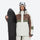 Women's 3-layer snowboard jacket and pants - white olive and brown colorblock jacket, for cold-weather winter sports