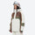 Women's waterproof 3L snow jacket and pants series - white olive and brown colorblock jacket, for skiing and snowboarding