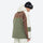 Unisex waterproof 3L snow jacket and pants series - white olive green and brown colorblock with white pants 69