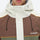Unisex waterproof 3L snow jacket and pants series - white olive green and brown colorblock, for skiing and snowboarding