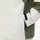 Unisex 3L snowboard jacket and pants - white olive green and brown colorblock, for powder and piste riding