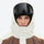 Breathable 3-layer ski jacket and pants set - white olive green and brown colorblock, for powder and piste riding