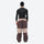 Unisex waterproof 3L snow jacket and pants series - coffee brown and tan colorblock snow pants, for powder and piste riding