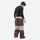 Breathable 3-layer ski jacket and pants set - coffee brown and tan colorblock snow pants, for cold-weather winter sports