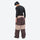 Unisex 3L snowboard jacket and pants - coffee brown and tan colorblock snow pants, for skiing and snowboarding
