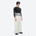 Unisex 3L snowboard jacket and pants - white snow pants, on-model three-quarter front view, for cold-weather winter sports