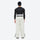 Breathable 3-layer ski jacket and pants set - white snow pants, on-model back view, for resort and backcountry days