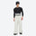 Unisex waterproof 3L snow jacket and pants series - white snow pants, on-model front view, for cold-weather winter sports