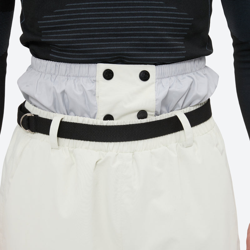 Unisex 3-layer snowboard jacket and pants - white snow pants, for skiing and snowboarding