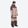 Unisex waterproof 3L snow jacket and pants series - coffee brown and tan colorblock suit, for skiing and snowboarding