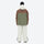 Unisex waterproof 3L snow jacket and pants series - white olive green and brown colorblock suit with white pants 87