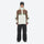 Unisex 3L snowboard jacket and pants - white olive green and brown colorblock jacket with black pants
