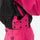 Women's 3-layer snowboard anorak and pants - rose pink, inner snow skirt close-up detail, for powder and piste riding