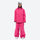 Women's breathable ski pullover set - rose pink jacket with rose pink pants, fully taped seams keep snow out