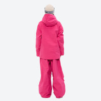 
                  
                    Women's waterproof 3L anorak snow jacket and pants - rose pink jacket with rose pink pants, for resort and backcountry days
                  
                