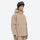 Men's breathable half-zip ski pullover set - tan jacket, for powder days and winter commute