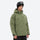 Men's waterproof 3L snow anorak jacket and pants series - sage green jacket, for cold-weather winter sports