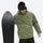 Men's 3-layer snowboard jacket and wide-leg pants - sage green jacket, for powder days and winter commute
