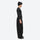 Men's 3-layer snowboard jacket and wide-leg pants - black snow pants with black top, for cold-weather winter sports