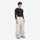 Men's waterproof 3L snow anorak jacket and pants series - off-white snow pants with black top, for cold-weather winter sports