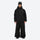 Men's 3-layer snowboard jacket and wide-leg pants - black jacket with black pants, for skiing and snowboarding