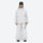 Men's waterproof 3L snow anorak jacket and pants series - light gray jacket with light gray pants