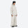 Men's 3-layer snowboard jacket and wide-leg pants - off-white jacket with off-white pants, for resort and street wear