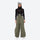 Women's waterproof 3L anorak snow jacket and pants - olive green snow pants, on-model front view, for skiing and snowboarding