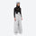 Women's breathable ski pullover set - light gray snow pants, on-model front view, for cold-weather winter sports