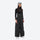Women's 3-layer snowboard anorak and pants - black snow pants, on-model front view, for skiing and snowboarding