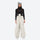 Women's 3-layer snowboard anorak and pants - cream snow pants, on-model front view, for powder and piste riding