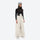 Women's waterproof 3L anorak snow jacket and pants - cream snow pants, on-model front view, for cold-weather winter sports