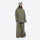 Women's 3-layer snowboard anorak and pants - olive green jacket with olive pants, for cold-weather winter sports