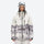 Women's waterproof 3L snow jacket and pants series - white mountain print jacket, for resort and backcountry days