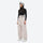 Unisex waterproof 3L snow jacket and bib pants series - cream tan marble print bib pants, for resort and backcountry days