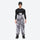 Unisex waterproof 3L snow jacket and bib pants series - gray camo marble print bib pants, for powder and piste riding