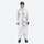 Unisex printed snowboard jacket and bibs - white marble print suit, for resort and backcountry days