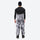 Unisex waterproof 3L snow jacket and bib pants series - gray camo marble print bib pants, for resort and backcountry days