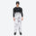 Unisex waterproof 3L snow jacket and bib pants series - white marble print bib pants, for cold-weather winter sports