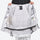 Breathable 3-layer ski jacket and suspender pants set - white marble print, 3-layer waterproof breathable fabric