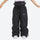 Kids snowboard jacket and pants with snow gaiters - black kids snow pants, for family resort trips