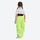 Kids waterproof 2L snow jacket and pants set - neon green kids snow pants with white tee, for family resort trips