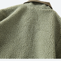 
                  
                    Men's double-sided full-zip fleece jacket - olive double-sided fleece jacket, for camping and outdoor weekends
                  
                