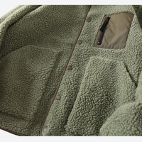 
                  
                    Men's warm comfortable two-way fleece jacket - olive double-sided fleece jacket, for hiking and trail walking
                  
                