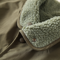 
                  
                    Men's reversible sherpa fleece jacket with full zip - olive double-sided fleece jacket, sherpa fleece traps body heat
                  
                