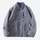 Men's double-sided full-zip fleece jacket - gray blue double-sided fleece jacket, for camping and outdoor weekends