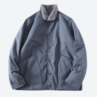 
                  
                    Men's reversible sherpa fleece jacket with full zip - blue double-sided fleece jacket, for travel and daily commute
                  
                