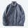 Men's reversible sherpa fleece jacket with full zip - blue double-sided fleece jacket, for travel and daily commute