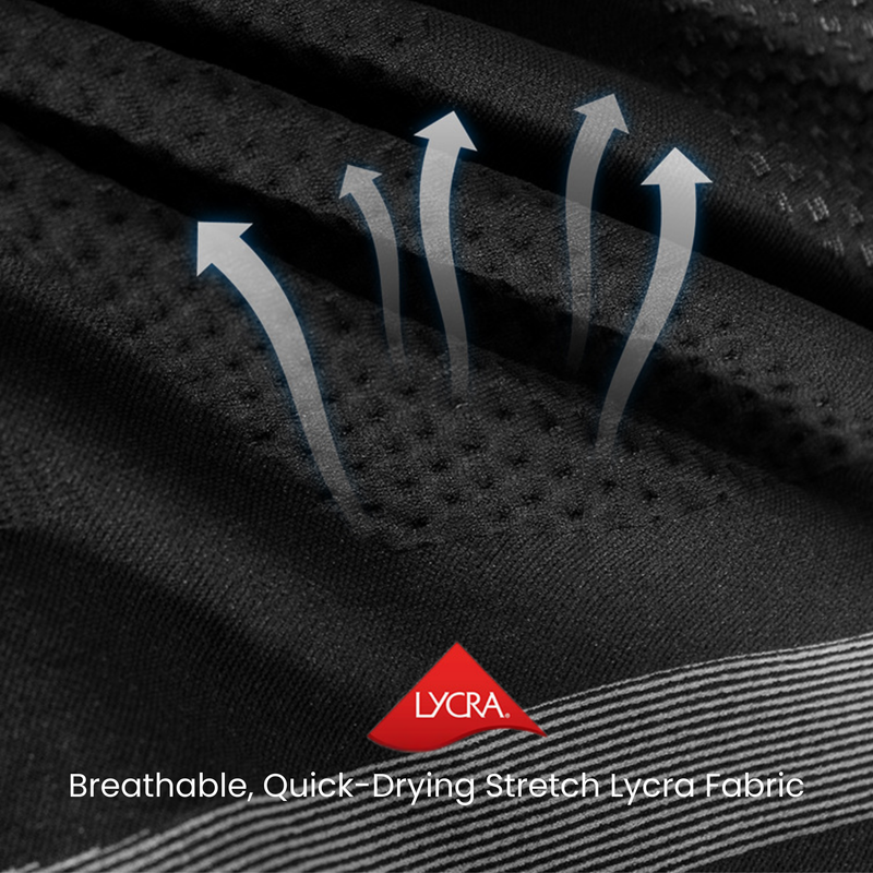Women's compression base layer suit with lycra stretch - black compression base layer suit, for winter snow sports